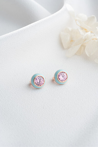 Silvano Jewelry 925 Ayar Gümüş Minik Taşlı Küpe