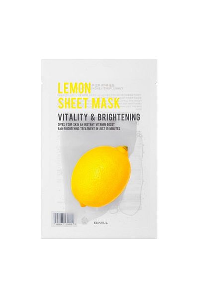 Eunyul - Purity Lemon Sheet Mask - Limon Yüz Maskesi - Kore