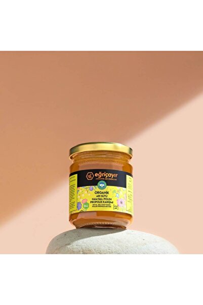 Eğriçayır Organik Arı Sütü, Ham Bal, Polen ve Propolis Karışımı 240 gr ( Sert Kış Günlerinin Güçlü Önlemi )