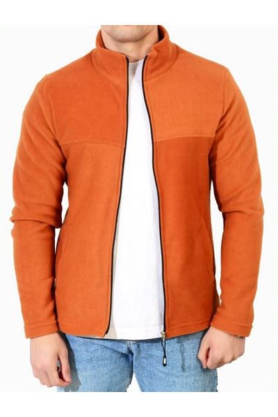 DESCRİBE Men's Zippered Pocket Fleece Jacket