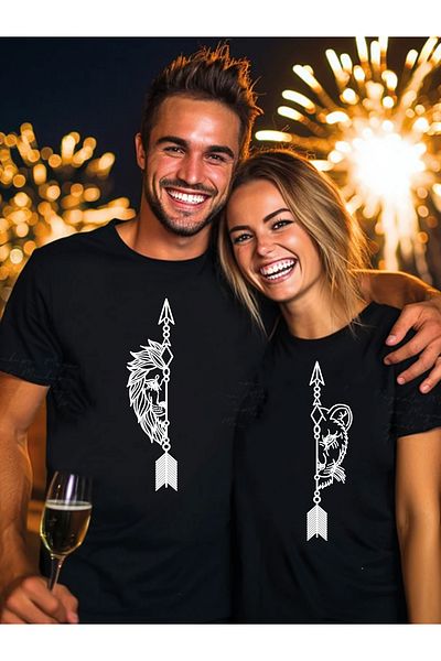 lepiska Lion themed - Couple T-Shirt - 2 T-Shirts are SentValentine's Day Unisex T-Shirt Lover t-shirt