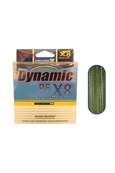 CAPTAIN Dynamic Soft Pe 8 Braided Spin Thread Fishing Line 150Mt Green
