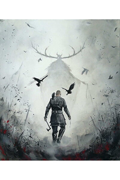 512 STORE Vikings Ragnar Lothbrok 30x42 Çerçevesiz Duvar Poster