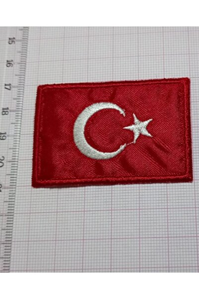 REMSATİC Ütü Ile Yapışan Arma - Patch - Yama Türk Bayrağı (türkiye) Modeli (6...