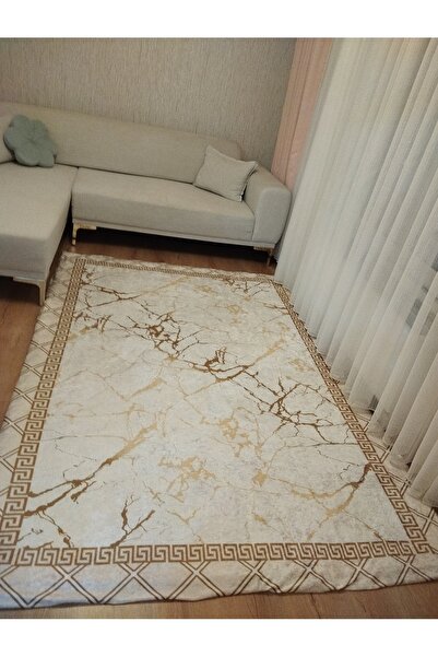 ESPİCAL HOME Elastic Carpet Cover Made of Soft Velvet Fabric