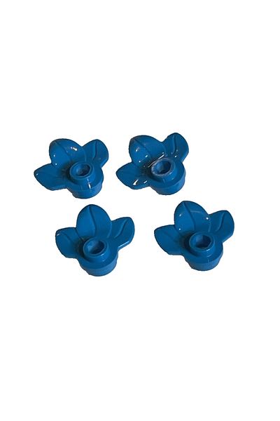 LEGO Accessory Custom Minifigure Plant Leaves Dark Blue Leaf Plant 4 Pieces to Send