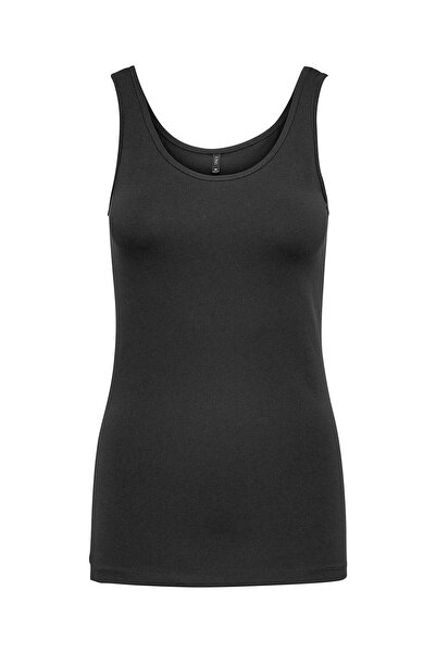 ONLY Kadın Siyah Basic Kolsuz Bluz - 15095808