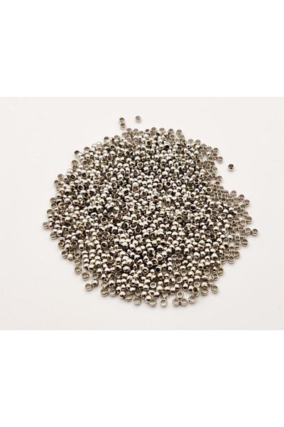 yiğit aksesuar Silver Bit Closure 500 Pieces 2.5 mm Jewelry Bit