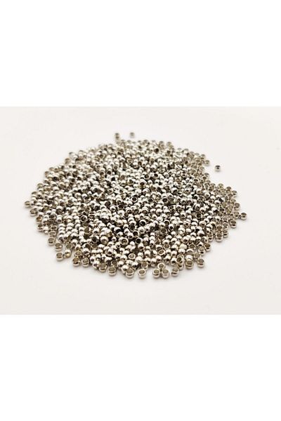 yiğit aksesuar Silver Bit Closure 500 Pieces 2.5 mm Jewelry Bit