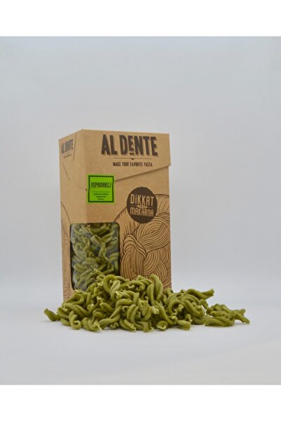 Aldente Al Dente Ispanaklı El Yapımı Taze Casarecce Makarna
