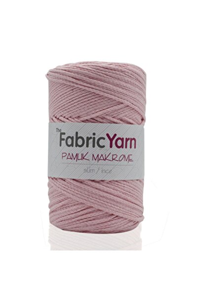 The Fabric Yarn حبل رفيع من القطن الوردي البودرة