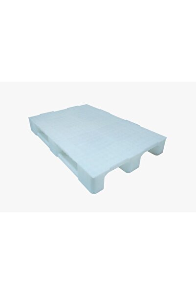 Hira Plastik Plastik Palet Beyaz 3 Kızaklı Raf Paleti 80x120x15 Cm 13 Kg
