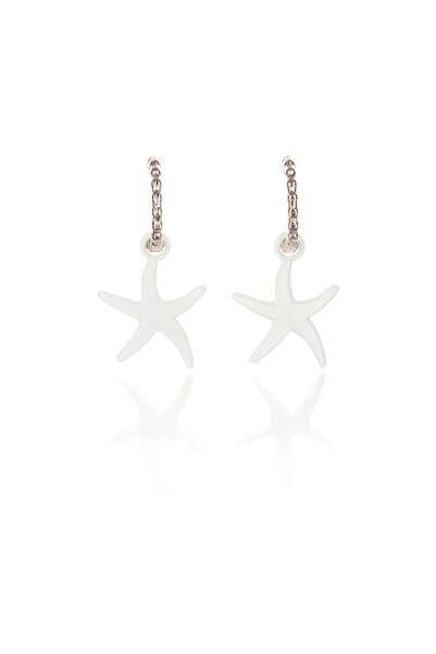 Leerybee Neon White Antiallergic Star Earrings