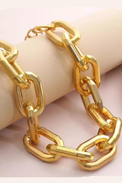 ESUSO Kadın Paslanmaz Kararmaz Gold Kaplama Kolye