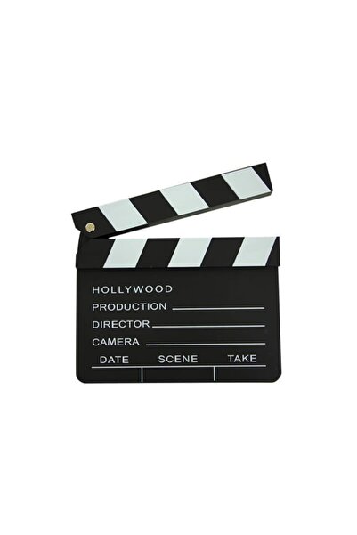 Genel Markalar Klaket Ahşap Küçük Boy Sinema Klaketi Dekoratif Hediyelik