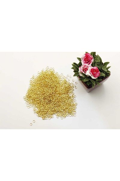 yiğit aksesuar 4 Mm 100 Gram Small Metal Gold Color Jewelry Ring