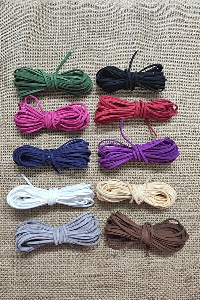 platin hediyelik 10 culori, 50 de metri, frânghie de piele de căprioară de cu...