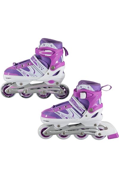 clasty Roller Skates with Purple Bag, Light, Double Row Apparatus, Can Be Enlarged as You Grow Feet