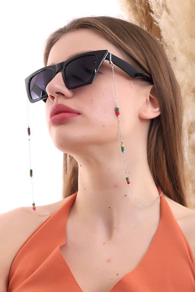 Della Pianto Colored Beads Special Design Glasses Chain
