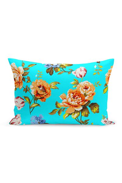 Filamente Double Sided Digital Printing Throw Pillow Cover Flower Garden