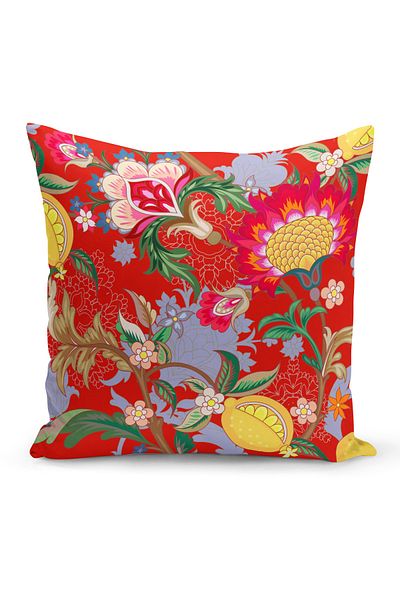 Filamente Double Sided Digital Printing Throw Pillow Cover Flower Garden
