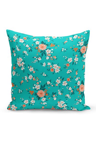 Filamente Double Sided Digital Printing Throw Pillow Cover Flower Garden