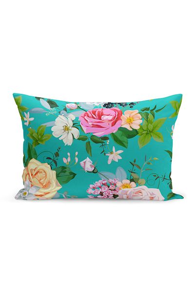 Filamente Double Sided Digital Printing Throw Pillow Cover Flower Garden