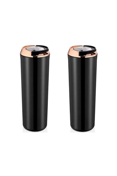 VİP AHMET LÜKS YUVARLAK VAKUMLU SAKLAMA KABI, SİYAH 2*1750 ML