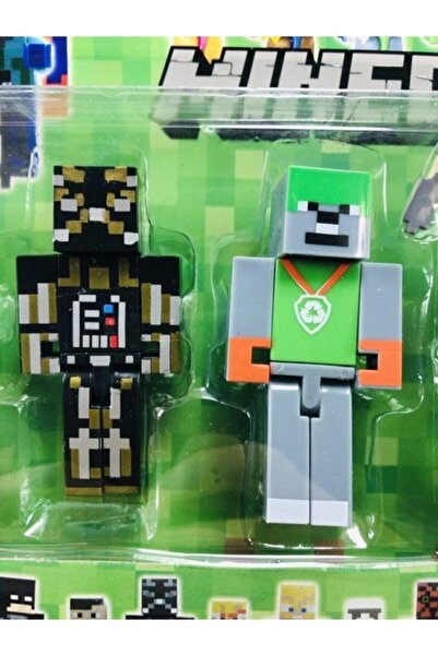 MINECRAFT 12 Parça Spiderman Kaptan Amerika Paw Patrol 12 Parça Oyuncak