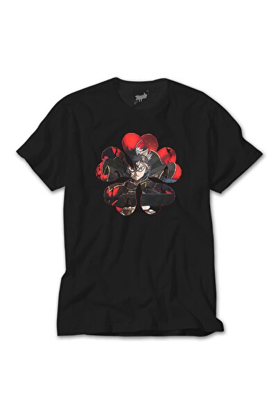 Z zepplin Tricou Black Clover Five Clover Tricou negru