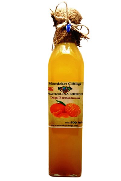 500 Ml Dogal Fermente Mandelina Sirkesi Cam Şişe( Marasca 24 Aylık Fermente )