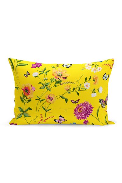 Filamente Double Sided Digital Printing Throw Pillow Cover Flower Garden