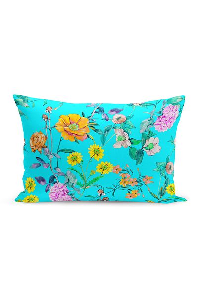 Filamente Double Sided Digital Printing Throw Pillow Cover Flower Garden