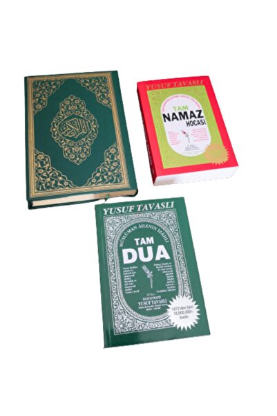 Ayfa Basın Yayın Orta Boy Bilgisayar Hatlı Mühürlü Kuran-ı Kerim Tam Namaz Tam Dua 3 Lü Set