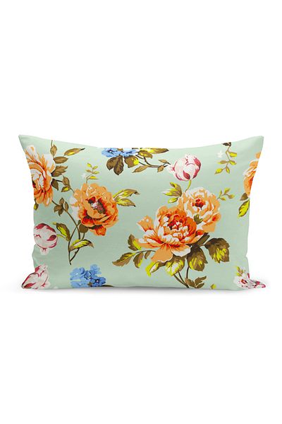 Filamente Double Sided Digital Printing Throw Pillow Cover Flower Garden