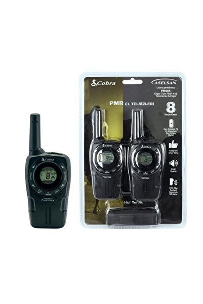 ASELSAN Pm-665 Pil Ve Şarj Dahil 8 Km Ikili El Telsizi ( 8 Kanal + 121 Alt Ka...