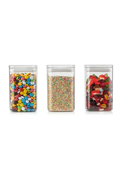 HİFA طقم أوعية طعام مكون من 3 قطع سعة 1400 مل مع غطاء مانع للتسرب و3 مقاسات م...