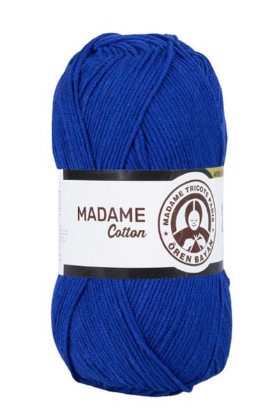 Ören Bayan Χειροποίητο νήμα Madame Cotton Saks Blue- 012 100 gr Σετ 3 τεμ