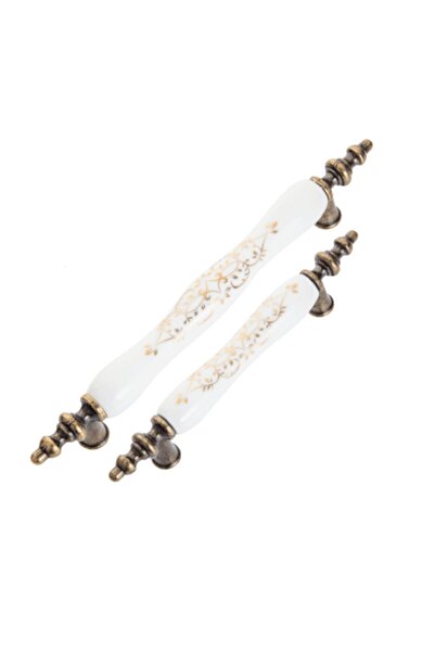 Tomurcuk %100 Porselen 1120-40-128-243 Mobilya Kulp 128 Mm Antik