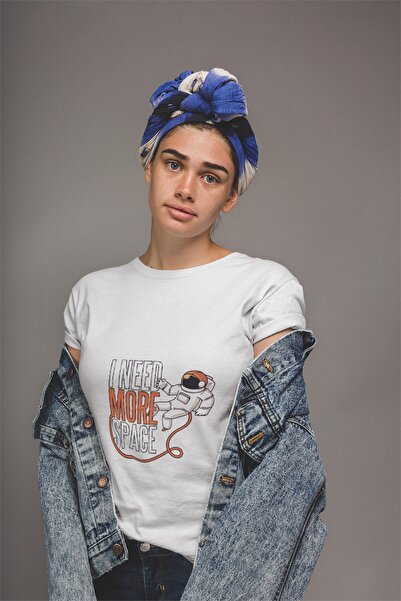 ErTaPassage Γυναικείο μπλουζάκι White Astronaut με τύπωμα - T3376792