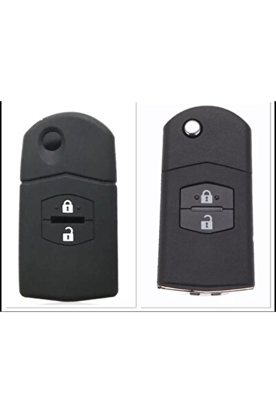 ŞENYILDIZ AKSESUAR Mazda 2 3 5 6 Compatible 2-Key Silicone Key Protection Cas...