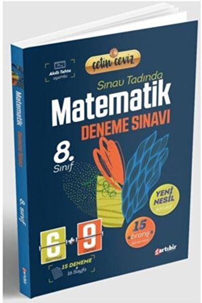 Artıbir Yayınları Artıbir Yayınları -8.sınıf Çetin Ceviz Mtematik Denemeler