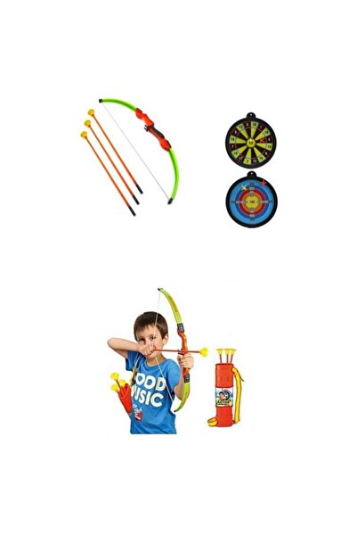 Sunman Hedef Tahtalı Okçuluk Oyuncak Çantalı Ok Yay Seti M2