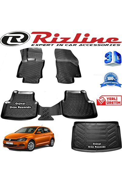 Rizline Vw Polo 3d Paspas + 3d (üst) Bagaj Havuzu Hb 2018 Sonrası Son Kasa Si...