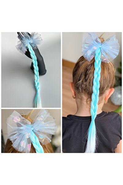 QUEEN AKSESUAR Hologram Tačkasti dezen u Til mašna pastelne tirkizne boje pla...