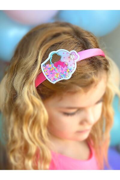 QUEEN AKSESUAR 3d Boyutlu Hareketli Pullu Taşlı Cupcake Dondurma Prenses Çocu...