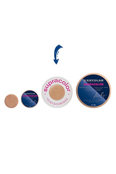 Kryolan Supracolor® Fondöten Orta Boy 30 ml Ivory