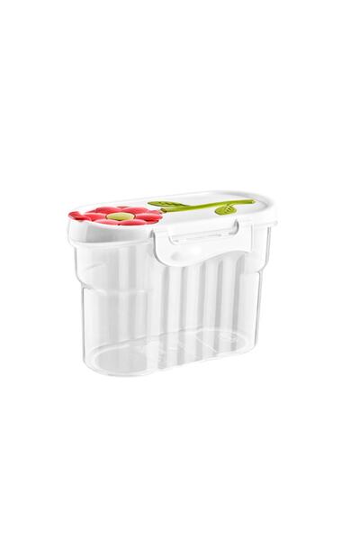 FırsatYeri Özel Papatya Desenli Kapaklı Kuruyemiş Bakliyat Pirinç Saklama Kab...