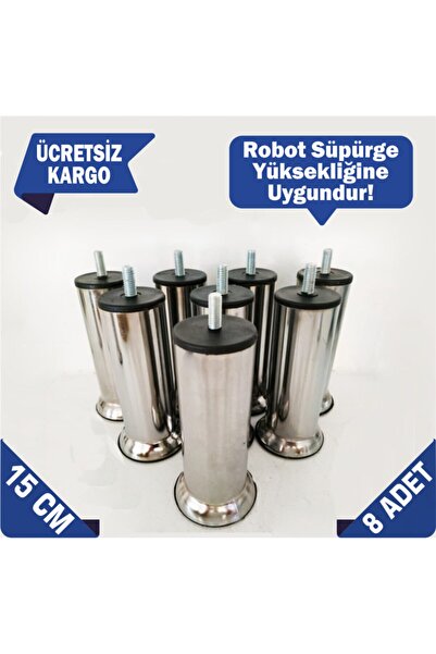 Genel Markalar 15 Cm Baza Ayağı Koltuk Ayağı Kanepe Ayağı Civatalı Kalın Diş ...