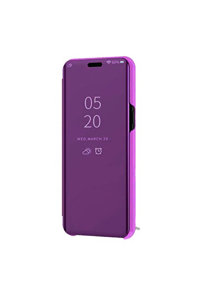 Smart Tech Huawei P30 Lite Aynalı Kapaklı Lüx Kılıf Mor